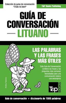 Book cover for Guia de Conversacion Espanol-Lituano y diccionario conciso de 1500 palabras