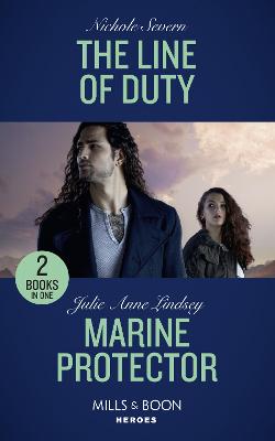 Book cover for The Line Of Duty / Marine Protector