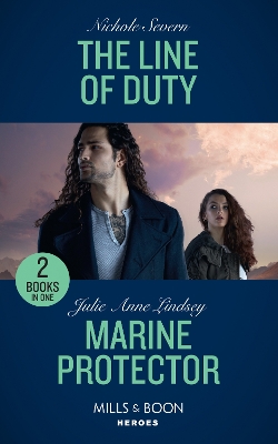 Book cover for The Line Of Duty / Marine Protector