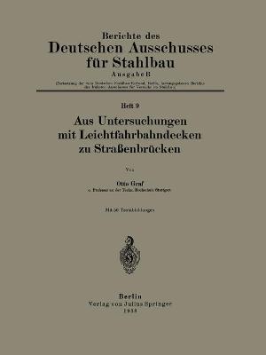 Book cover for Aus Untersuchungen mit Leichtfahrbahndecken zu Strassenbrucken