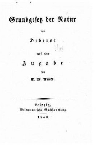 Cover of Grundgesetz der Natur