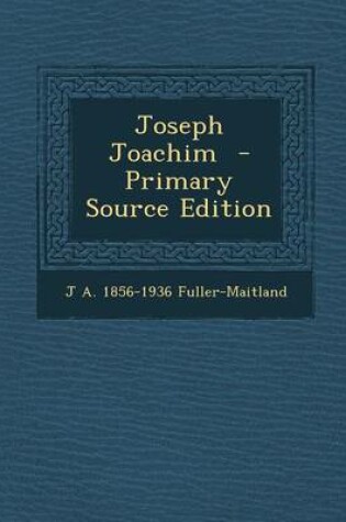 Cover of Joseph Joachim