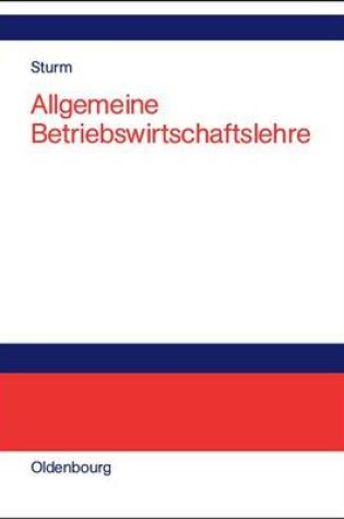 Cover of Allgemeine Betriebswirtschaftslehre