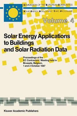 Cover of Solar Energy Applications to Buildings and Solar Radiation Data