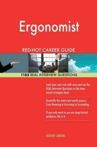 Cover of Ergonomist Red-Hot Career Guide; 1183 Real Interview Questions