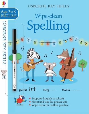 Book cover for Wipe-clean Spelling 7-8