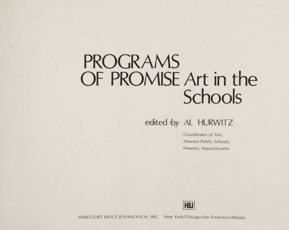 Book cover for Programs of Promise