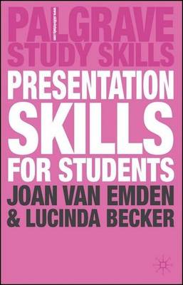 Book cover for Presentation Skills for Students. Palgrave Study Guide Series.