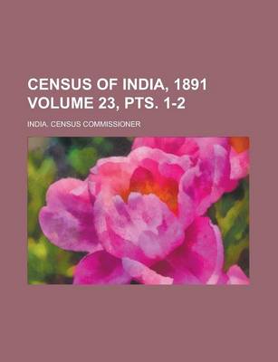 Book cover for Census of India, 1891 Volume 23, Pts. 1-2