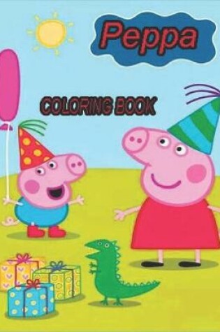 Cover of peppa coloring book