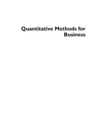 Cover of Quantitative Methods for Business