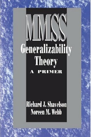 Cover of Generalizability Theory