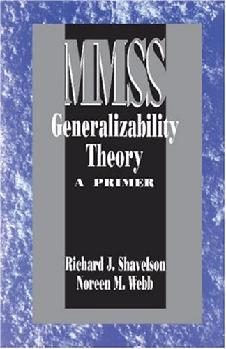 Book cover for Generalizability Theory