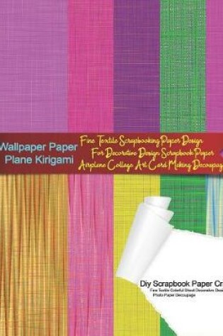 Cover of Wallpaper Paper Plane Kirigami Diy Scrapbook Paper Crafts Fine Textile Colorful Sheet Decorative Design Photo Paper Decoupage