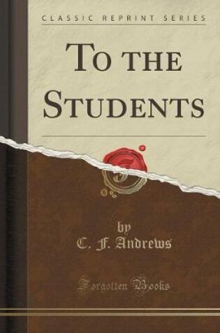 Cover of To the Students (Classic Reprint)