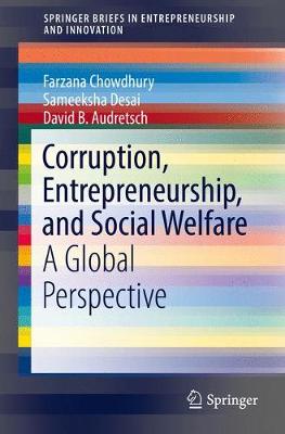 Book cover for Corruption, Entrepreneurship, and Social Welfare