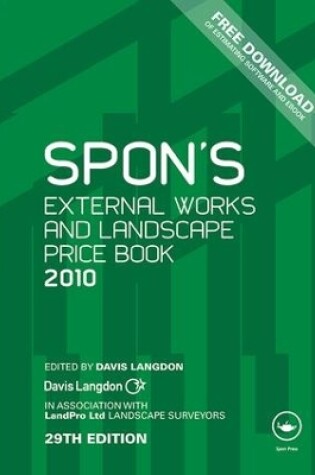 Cover of Spon's External Works and Landscape Price Book 2010