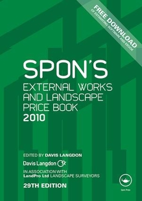 Cover of Spon's External Works and Landscape Price Book 2010