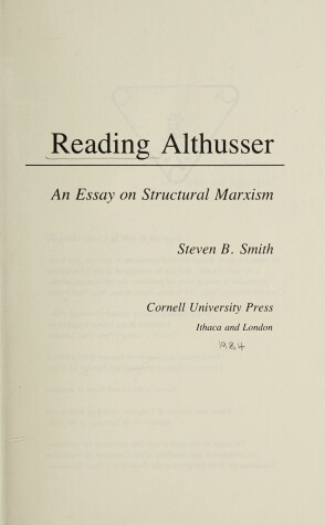 Book cover for Reading Althusser