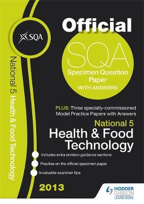 Cover of SQA Specimen Paper National 5 Health and Food Technology and Model Papers