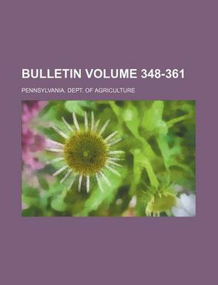 Book cover for Bulletin Volume 348-361