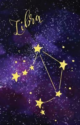 Book cover for Journal Notebook Zodiac Sign Libra Constellation