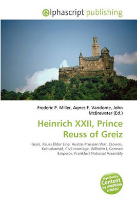 Cover of Heinrich XXII, Prince Reuss of Greiz