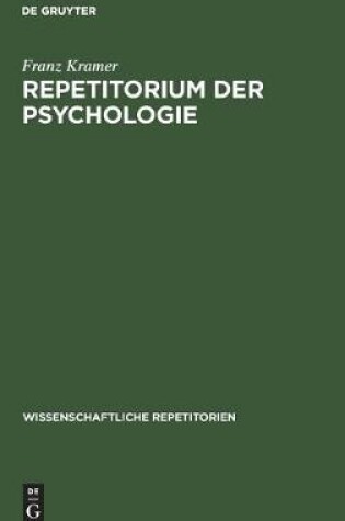 Cover of Repetitorium Der Psychologie