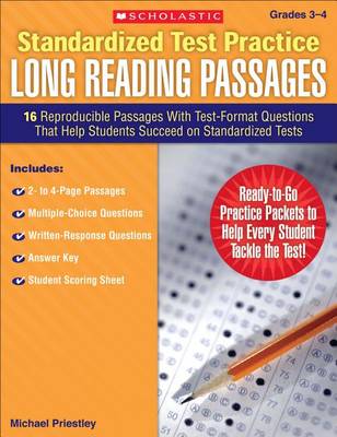 Book cover for Standardized Test Practice: Long Reading Passages, Grades 3-4