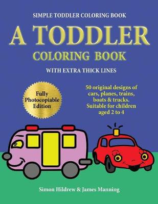 Book cover for Simple Toddler Coloring Book