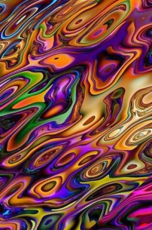 Cover of Colorful Psychedelic Swirls Pattern Journal