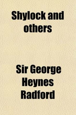 Cover of Shylock and Others; Eight Studies