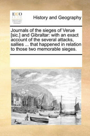 Cover of Journals of the Sieges of Verue [Sic.] and Gibraltar