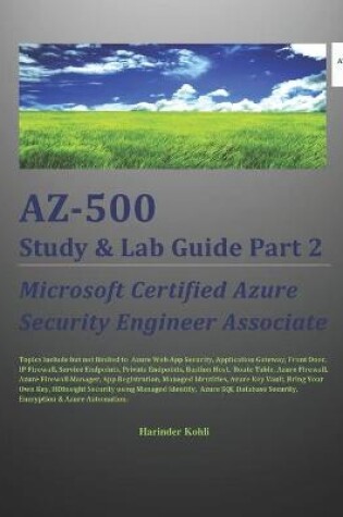 Cover of AZ-500 Study & Lab Guide Part 2