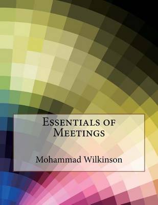 Book cover for Essentials of Meetings