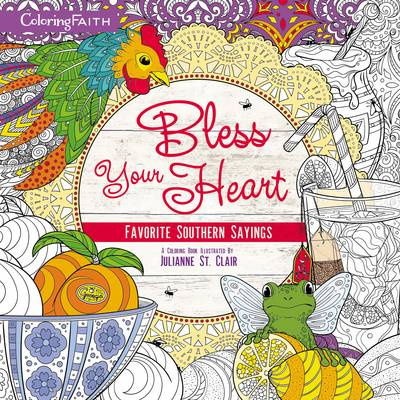 Book cover for Bless Your Heart Adult Coloring Book
