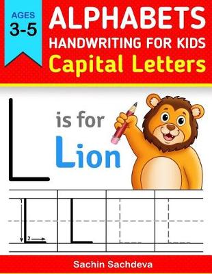 Book cover for Alphabets Handwriting for Kids (Capital Letters)