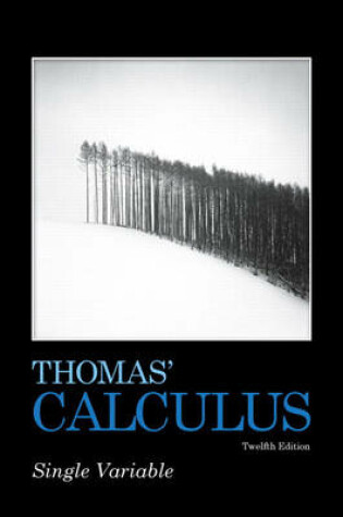 Cover of Thomas' Calculus, Single Variable