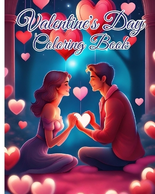 Book cover for Valentine's Day Coloring Book for Adults