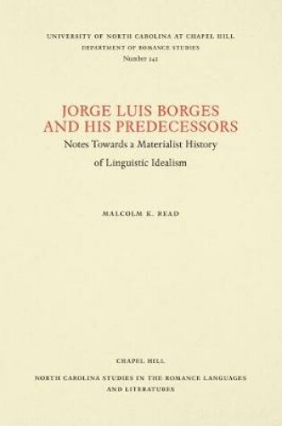 Cover of Jorge Luis Borges and His Predecessors