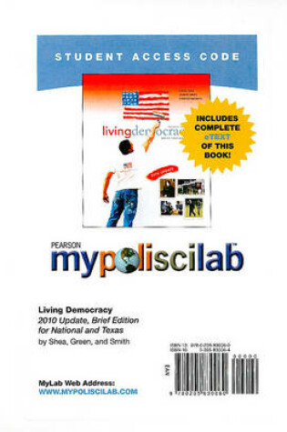 Cover of MyLab Political Science with Pearson eText -- Standalone Access Card -- for Living Democracy, 2010 Update, (Brief National and Brief Texas Editions)