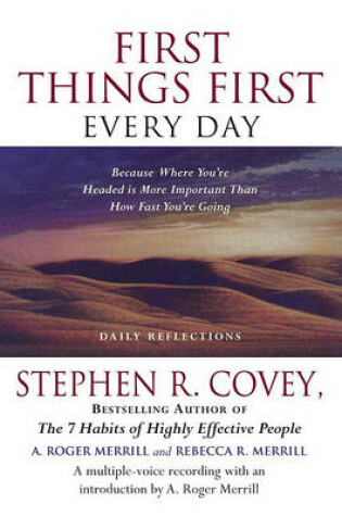Cover of First Things First Every Day