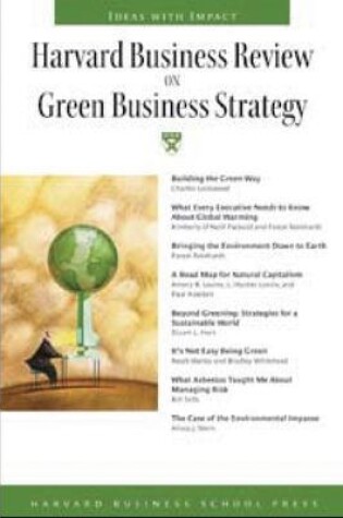 Cover of "Harvard Business Review" on Green Business Strategy