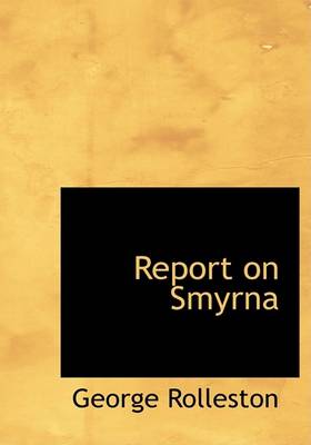 Book cover for Report on Smyrna