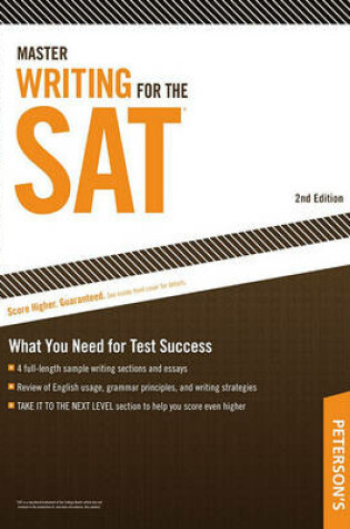 Cover of Peterson's Master Writing for the SAT