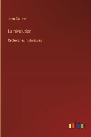 Cover of La révolution