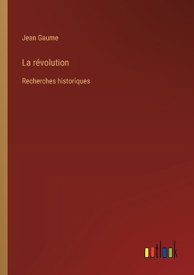 Book cover for La r�volution