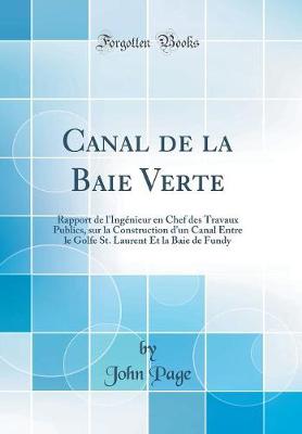 Book cover for Canal de la Baie Verte