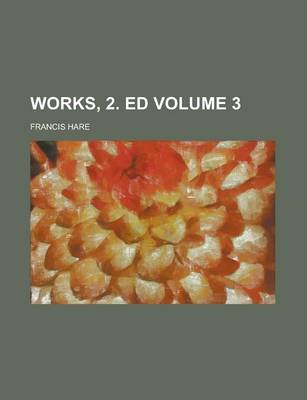 Book cover for Works, 2. Ed Volume 3