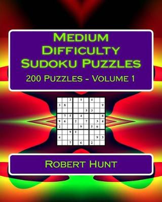 Book cover for Medium Difficulty Sudoku Puzzles Volume 1